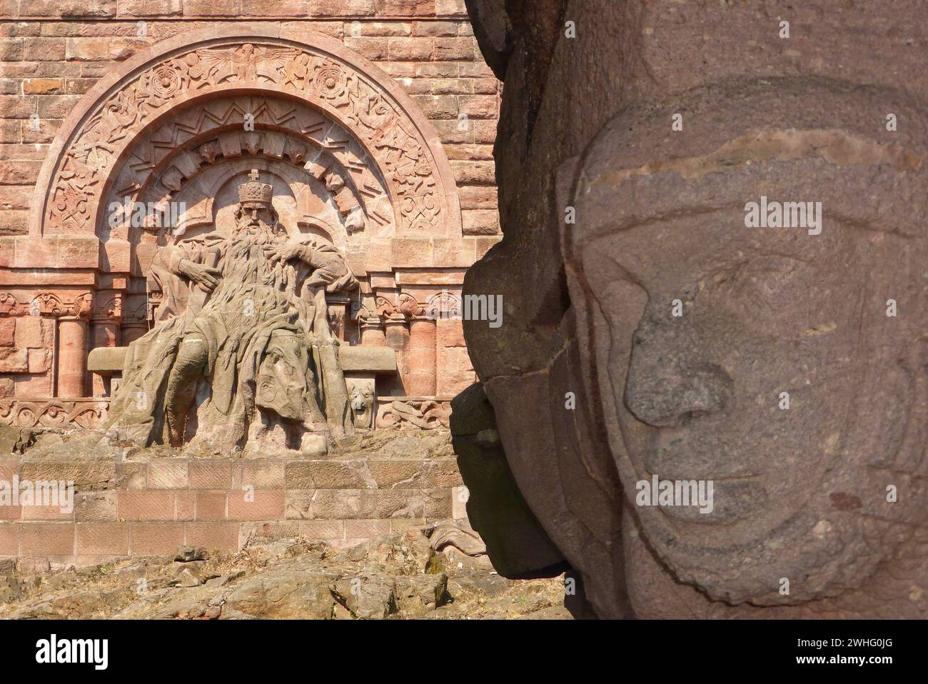 Emperor Barbarossa on the KyffhÃ¤user Stock Photo - Alamy