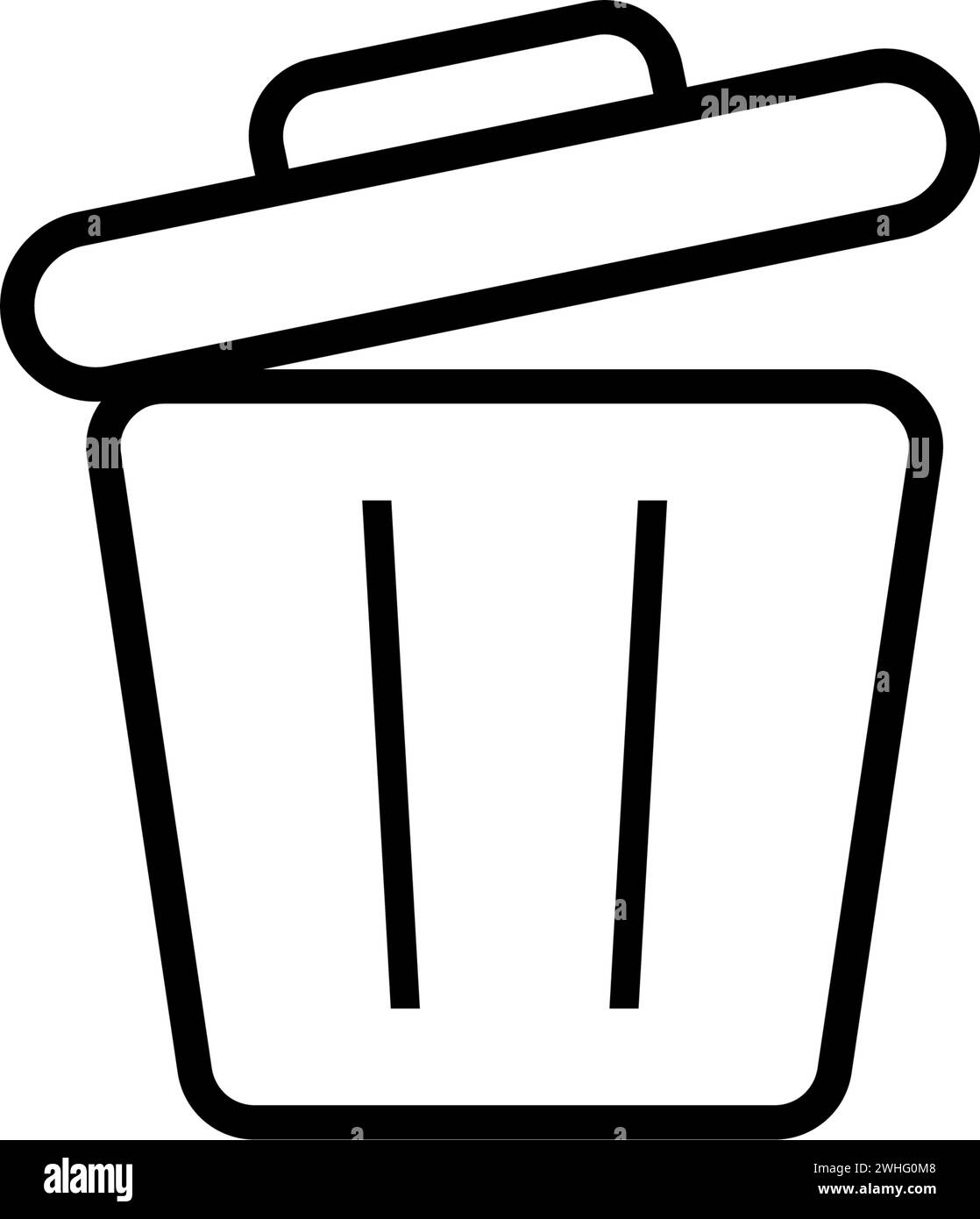 simple trash bin icon set Stock Vector Image & Art - Alamy