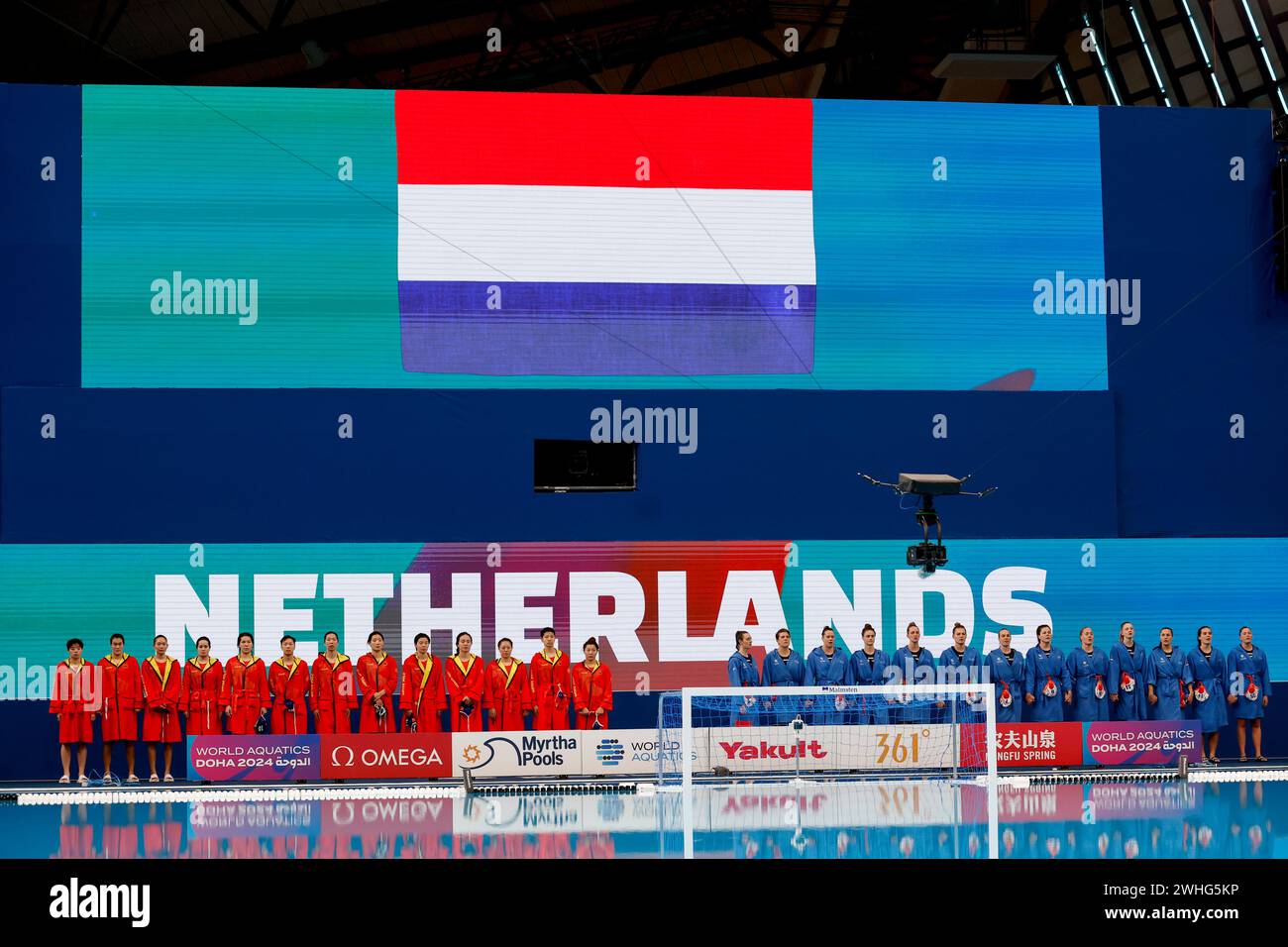 Doha, Qatar. 10th Feb, 2024. DOHA, QATAR FEBRUARY 10 Team of China