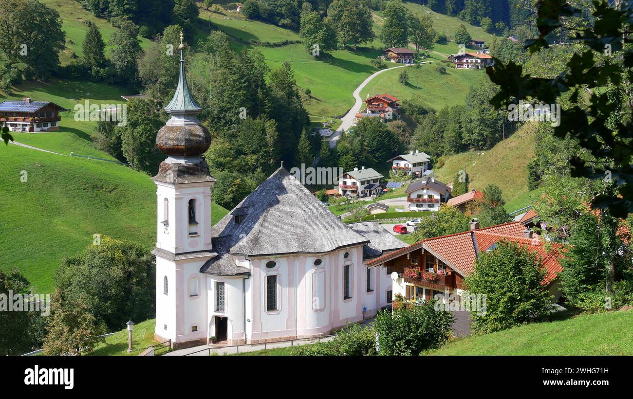 Pilgrimage church Maria Gern near Berchtesgaden Stock Photo - Alamy