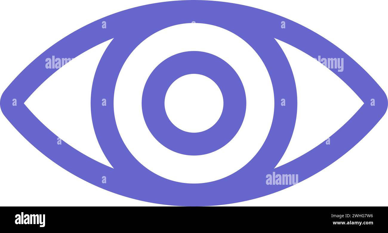 simple icon of eye on white background Stock Vector Image & Art - Alamy