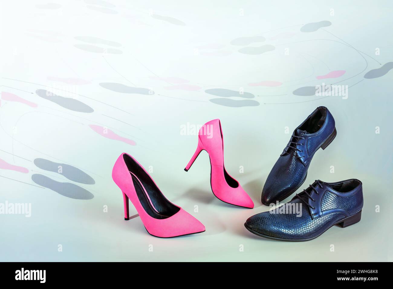 Pink and black heels deals