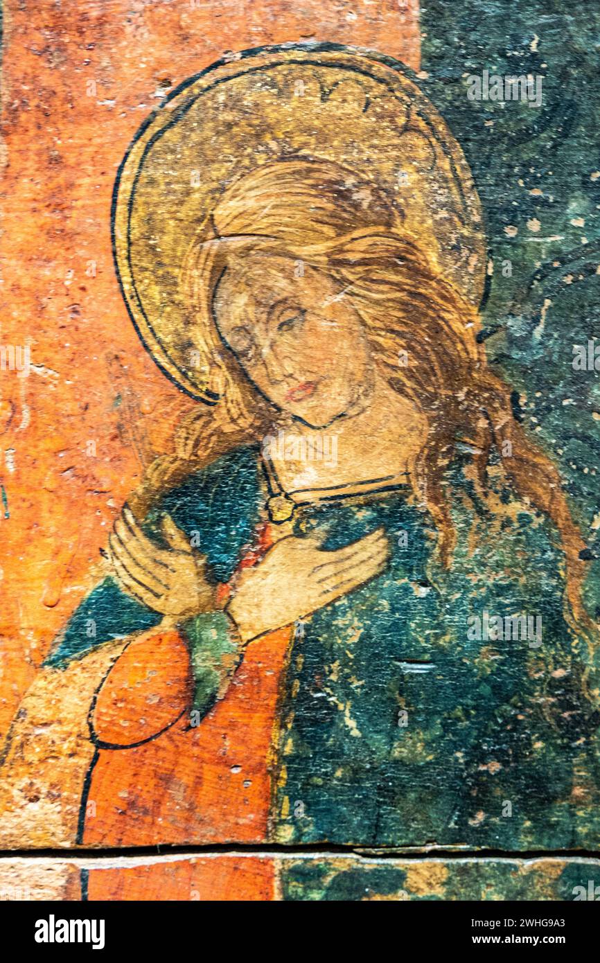 bridal chest with an image of the annunciation, around the year 1500