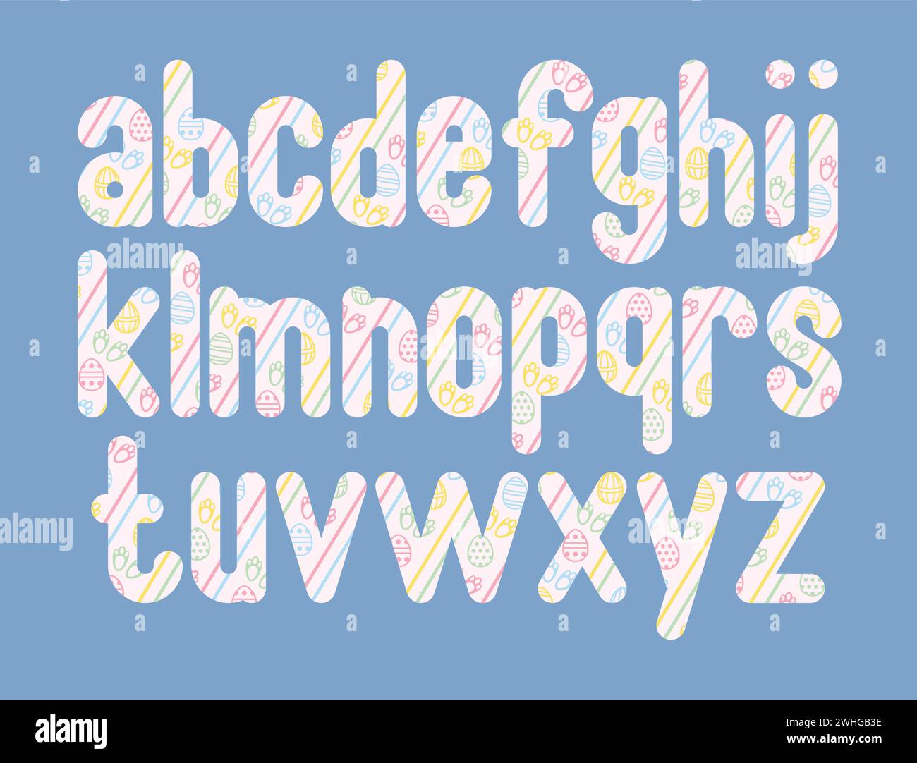 Versatile Collection of Harmony Alphabet Letters for Various Uses Stock ...