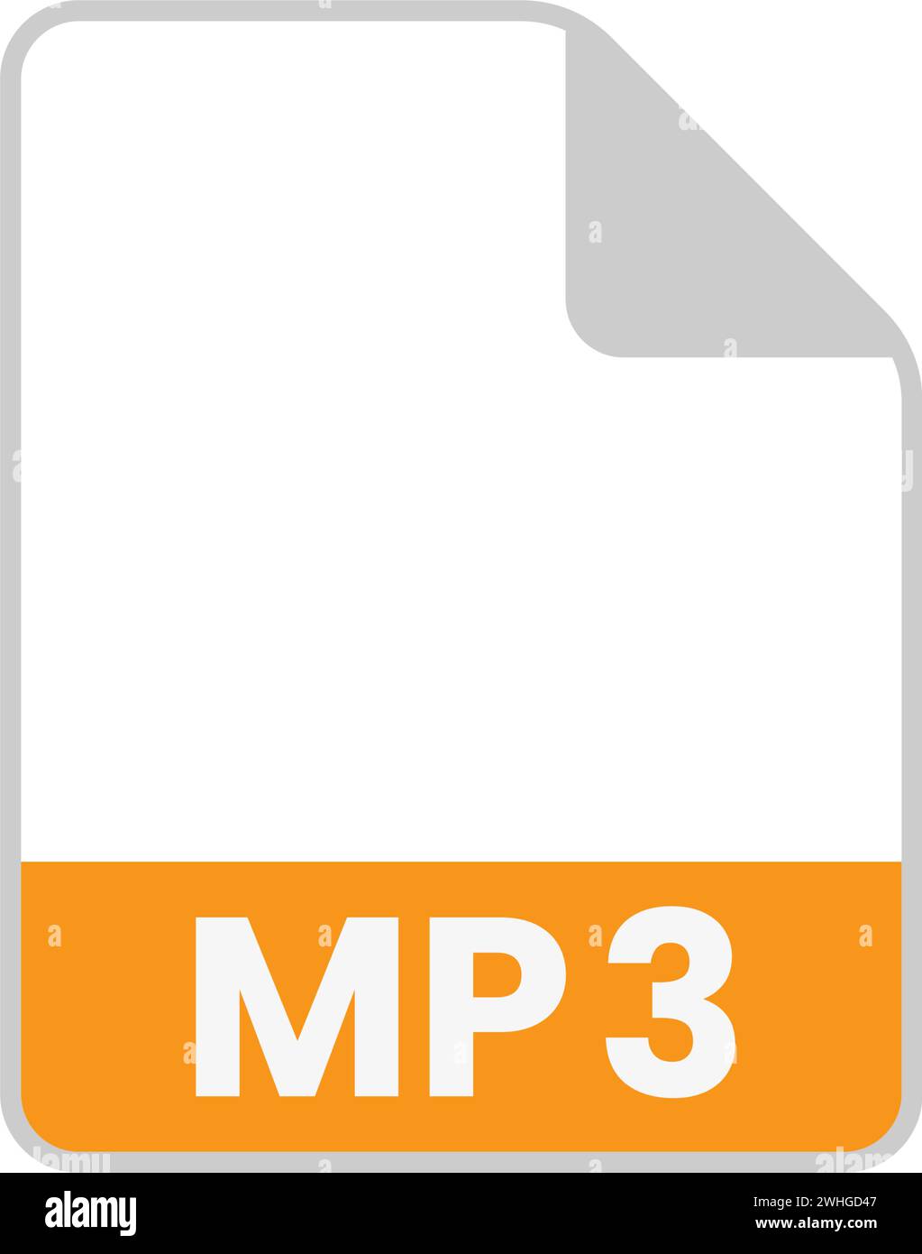 simple icons of various file types Stock Vector