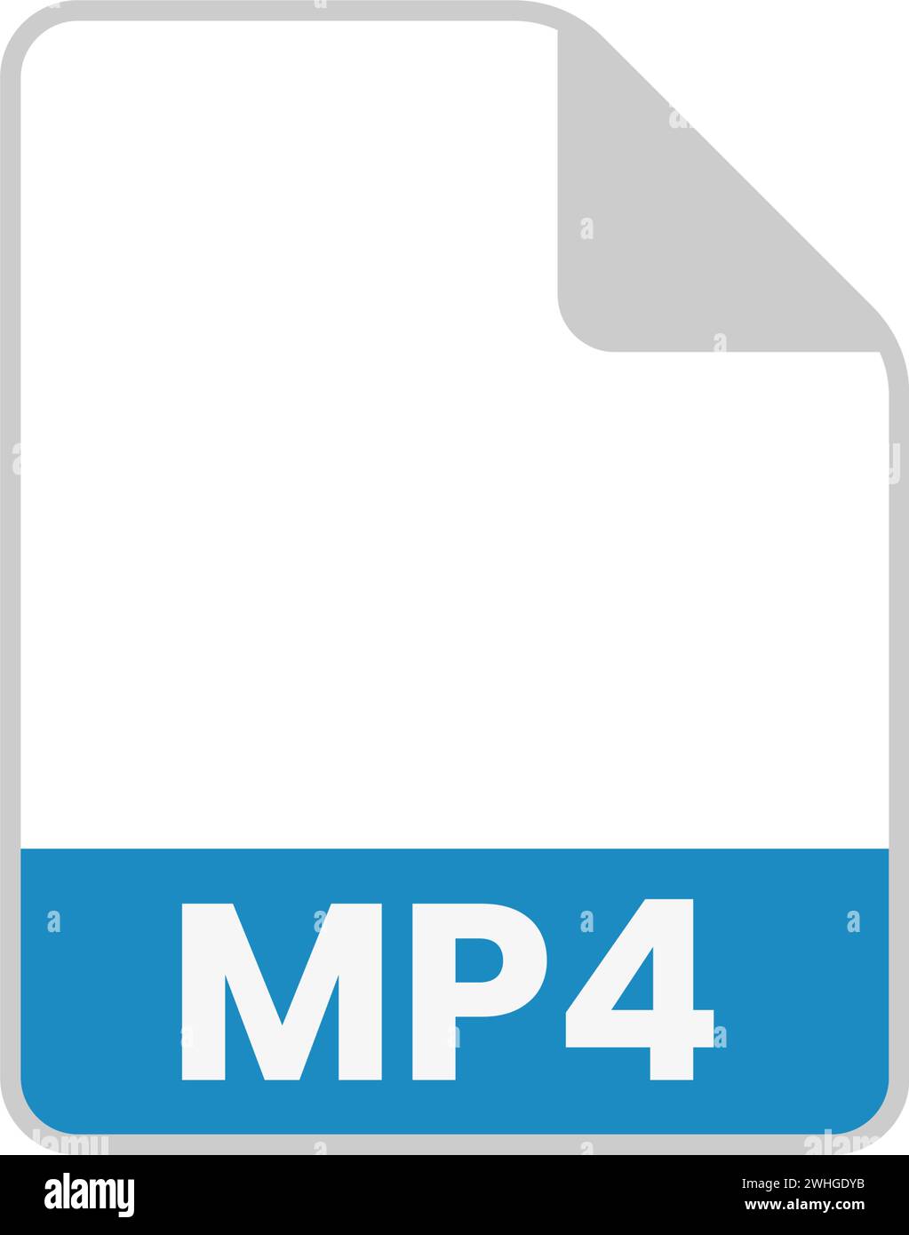 simple icons of various file types Stock Vector