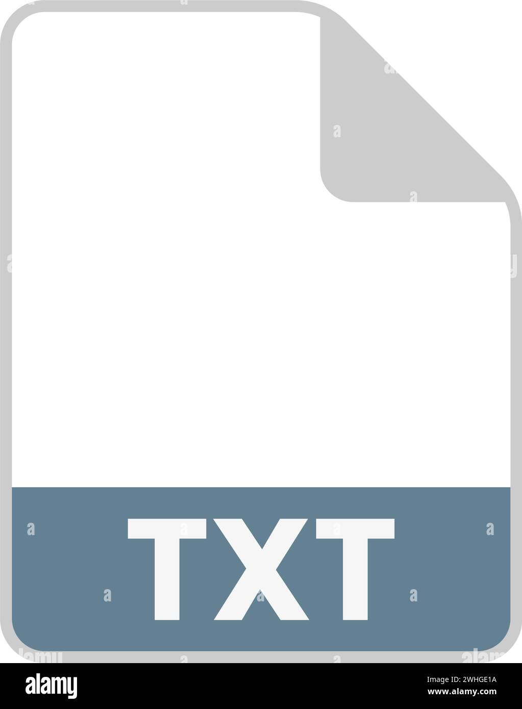 simple icons of various file types Stock Vector