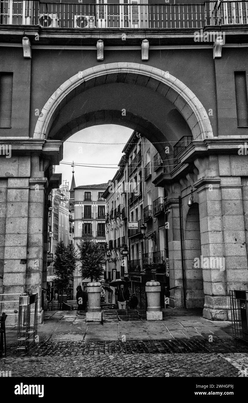 Plaza Mayor, Centro, Madrid, Spain. February 2022 Stock Photo