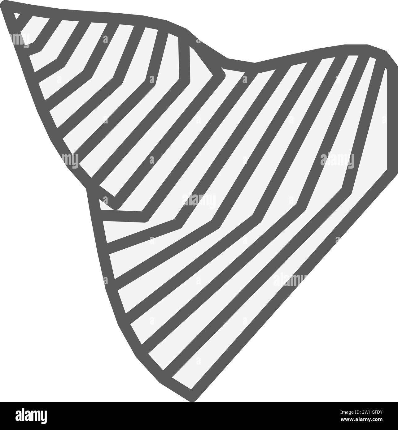 Abstract Geometric Wing Pattern in Black and White Vector Stock Vector ...