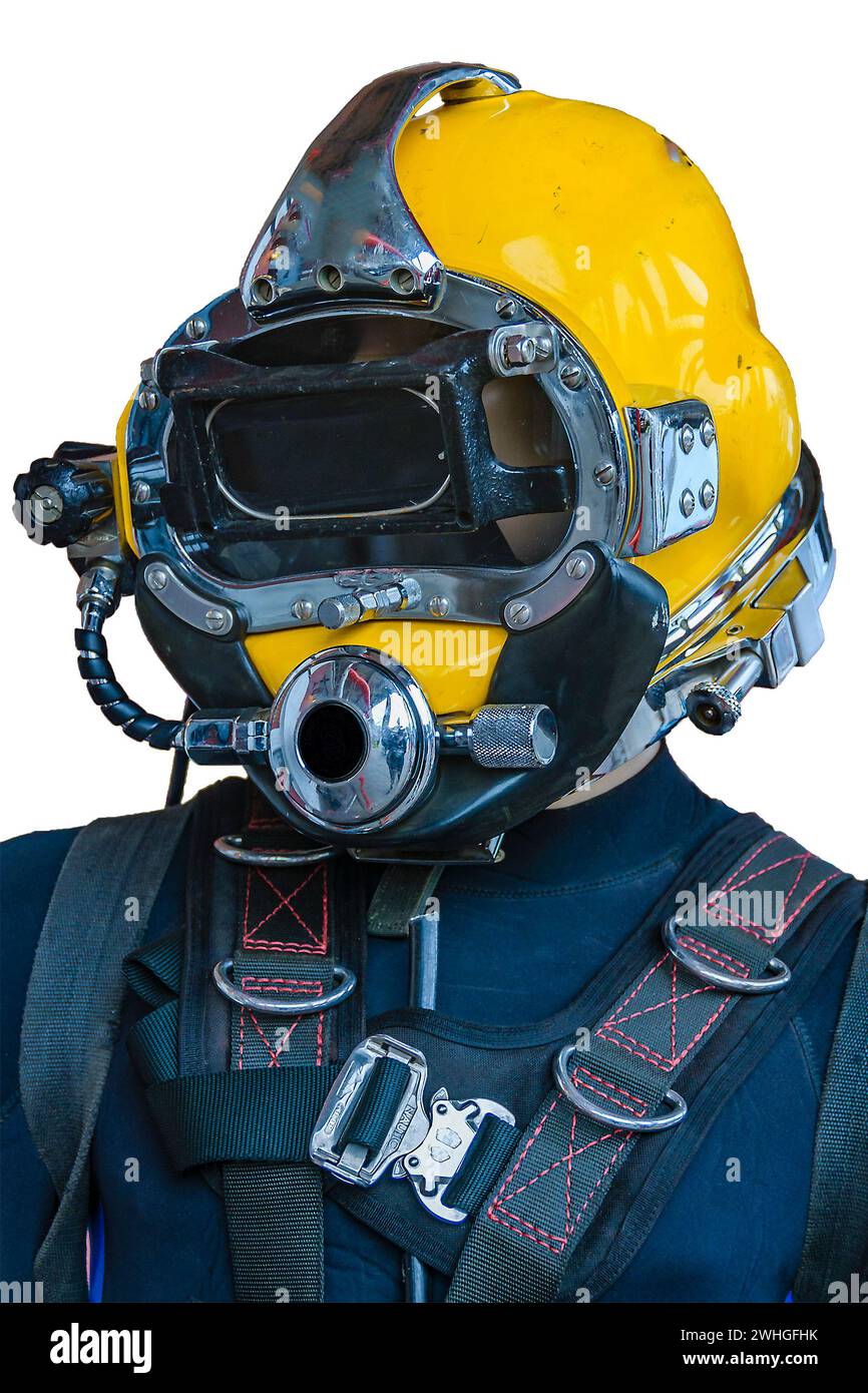 Diving suit helmet Stock Photo