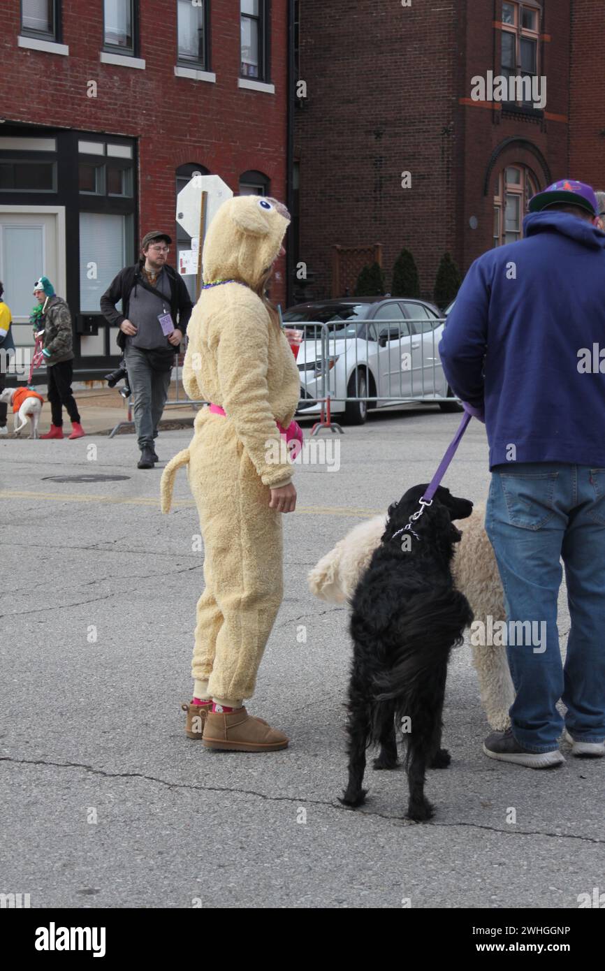 Purina Pet Parade 2024. On the streets of SoulardSt. Louis, Missouri, USA people celebrated