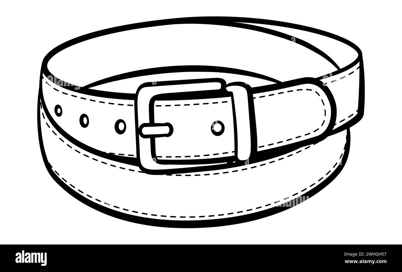 Illustration Of Belt Black And White Contour Stock Vector Image Art illustration-of-belt-black-and-white-contour-stock-vector-image-art