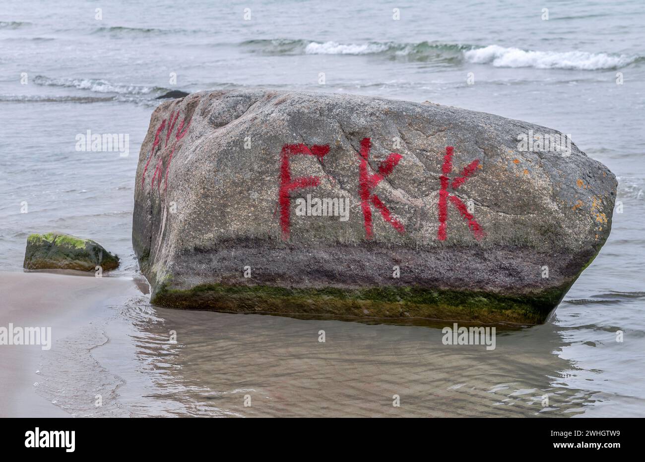 The Stone of Free Body Culture Stock Photo - Alamy