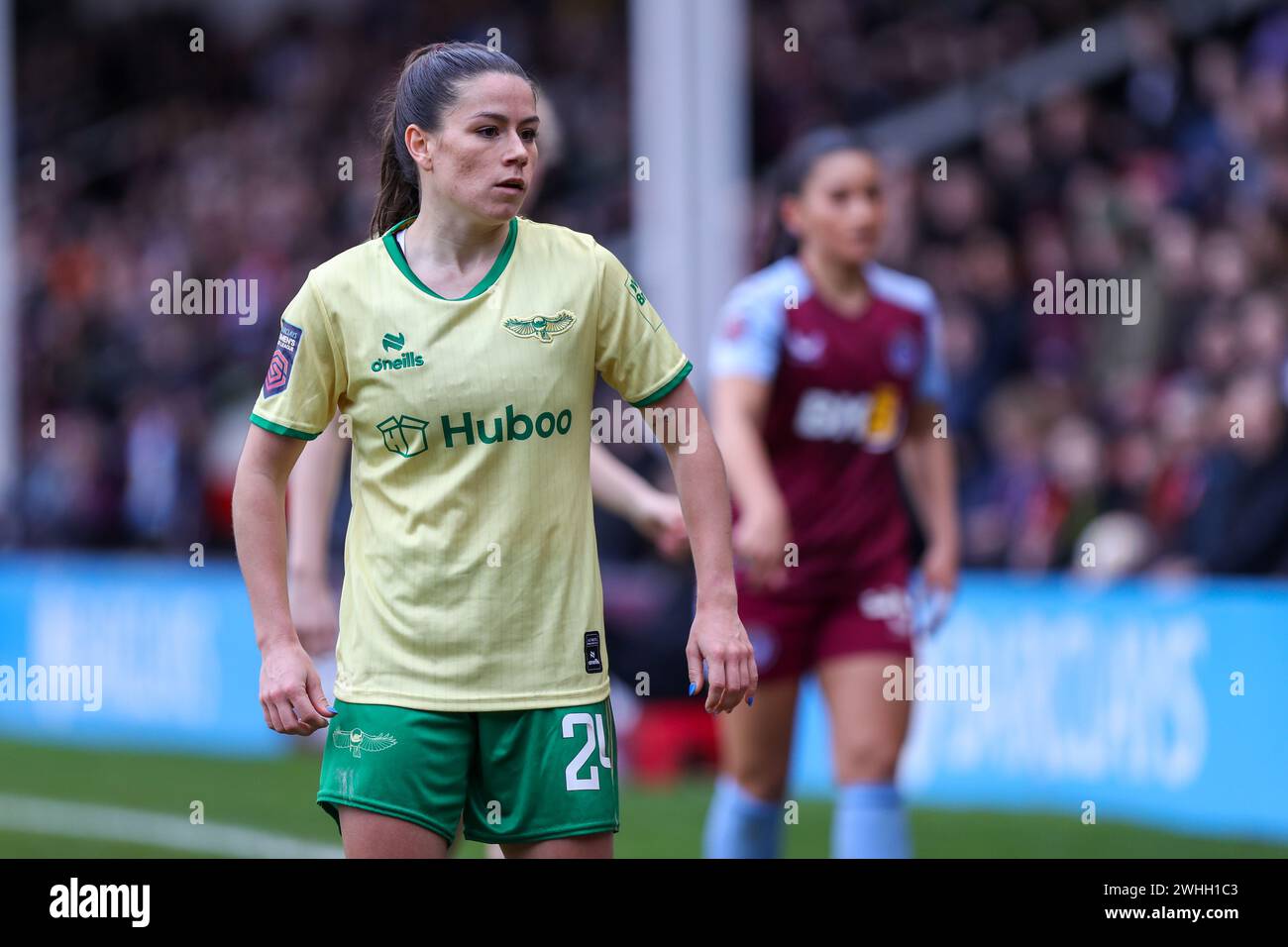Walsall, UK. 3 February 2024. Ffion Morgan during the WSL fixture ...