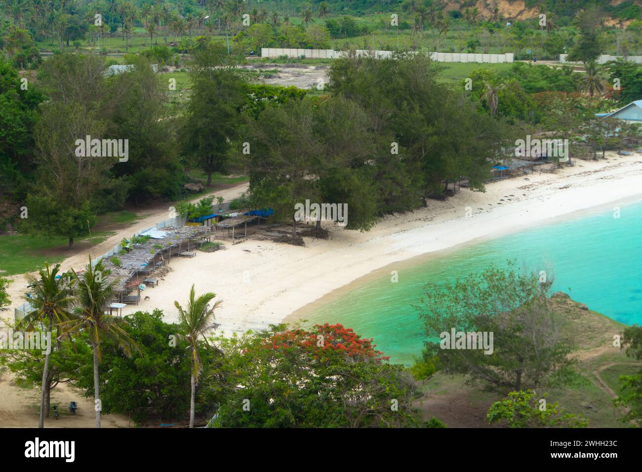 Beautiful Beach at Lombok, Indonesia Stock Photo