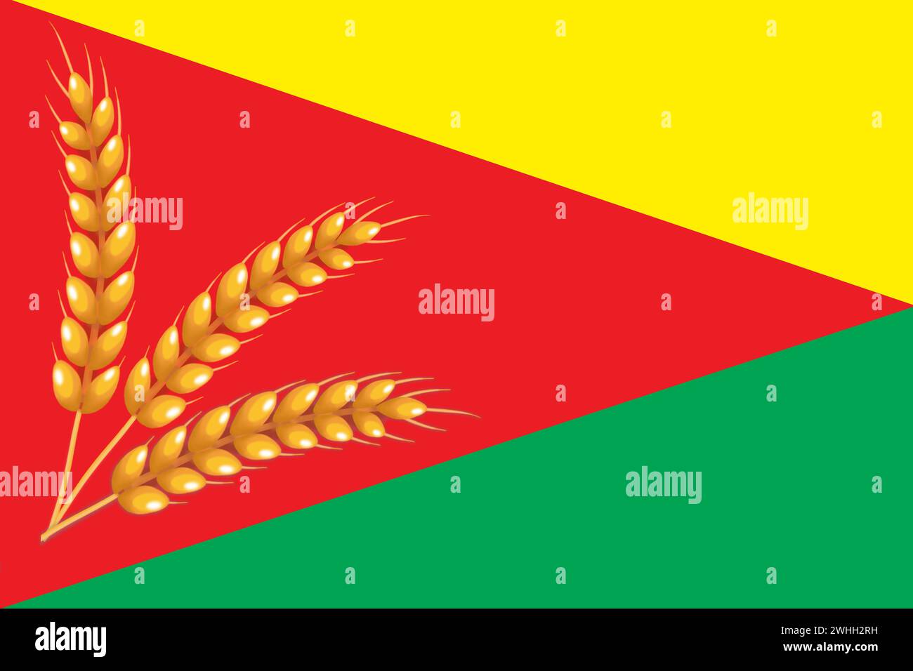 Flag of Berestove, Bakhmut Raion, Donetsk Oblast. Ukrainian region ...