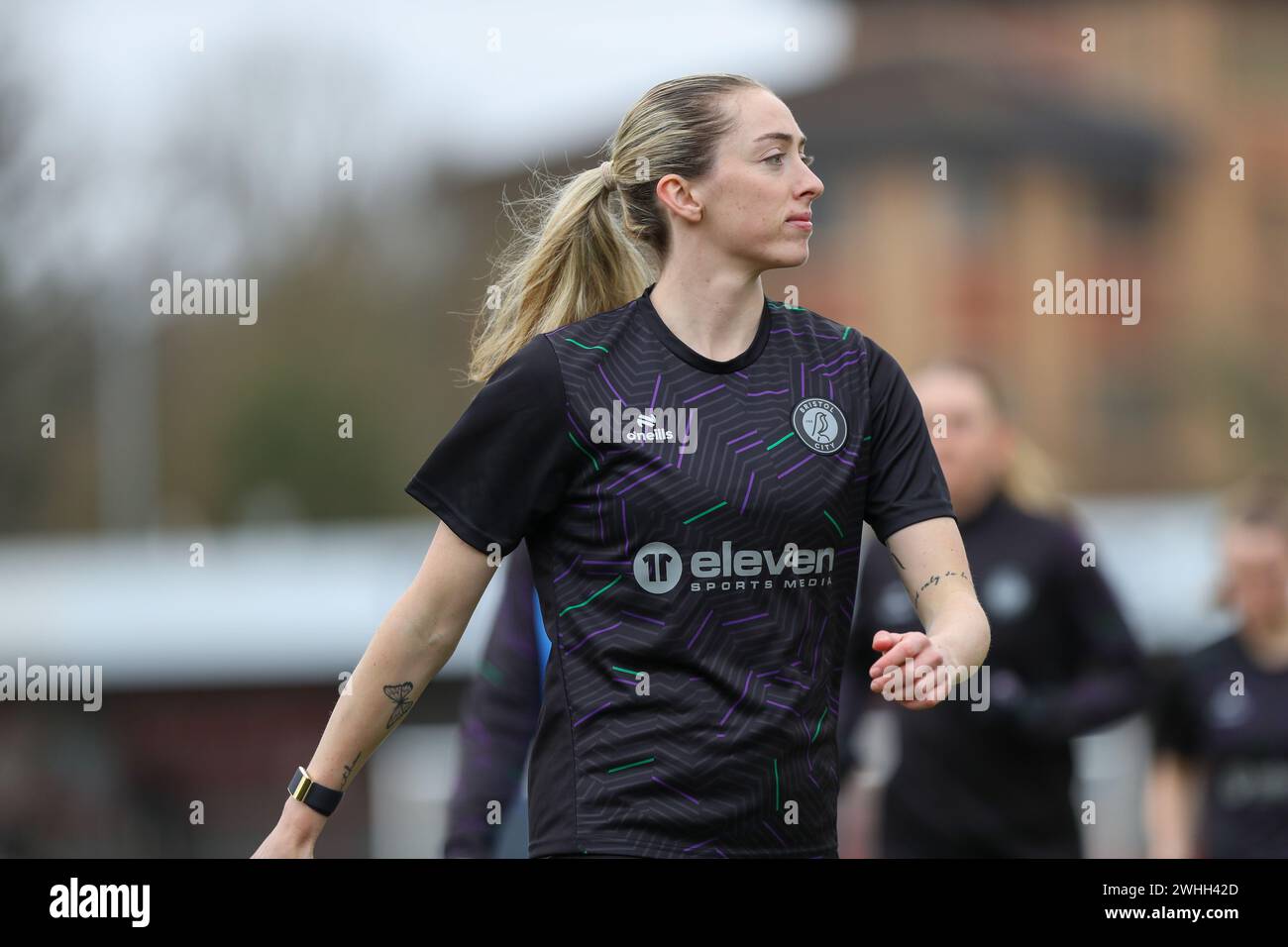 Crawley, UK. 21 January 2024. Megan Connolly during the WSL fixture between Brighton and Bristol City. Stock Photo