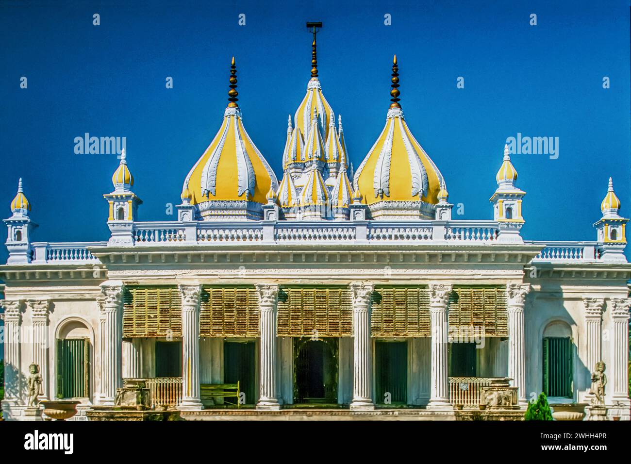 03 04 2019 Vintage Old Photo of Pareshnath Jain Temple in the Campus of Kathgola Palace Complex, Murshidabad, West Bengal, India. Stock Photo