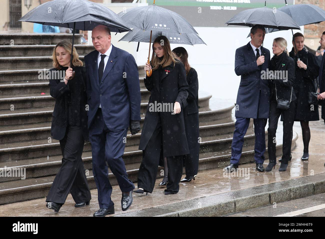 Princess Vittoria of Savoy attending the funeral of the H.S.R. Vittorio Emanuele of Savoy at the