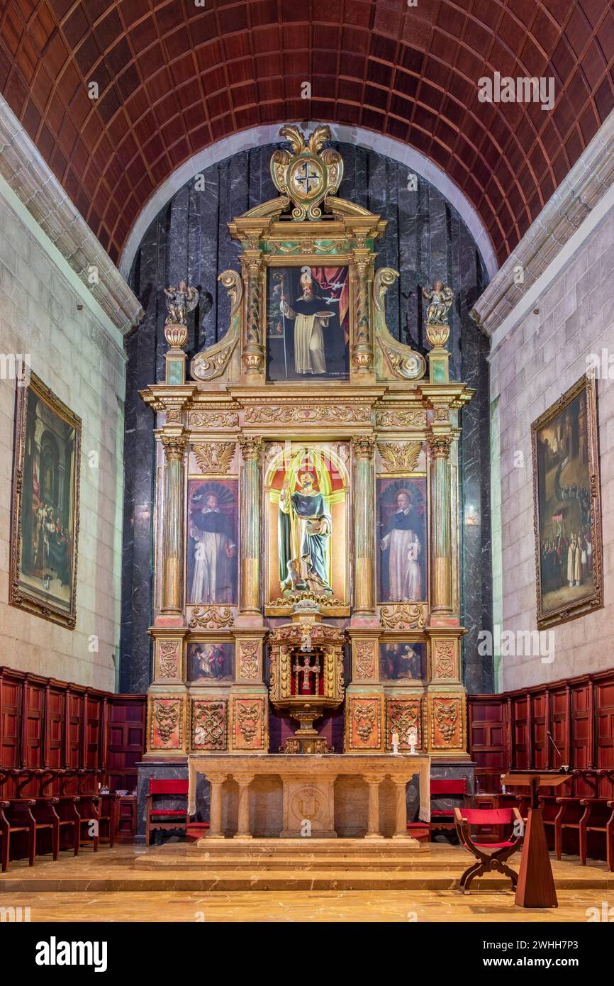 Retablo barroco de San Vicente Ferrer Stock Photo