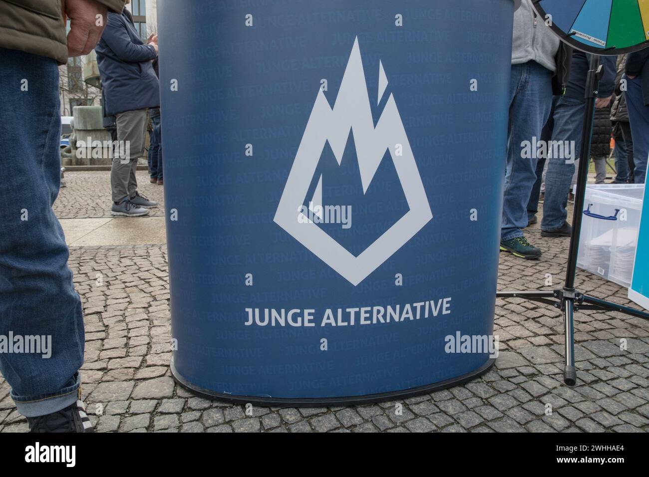 In Berlin at Wittenbergplatz political fervor peaked on February 10