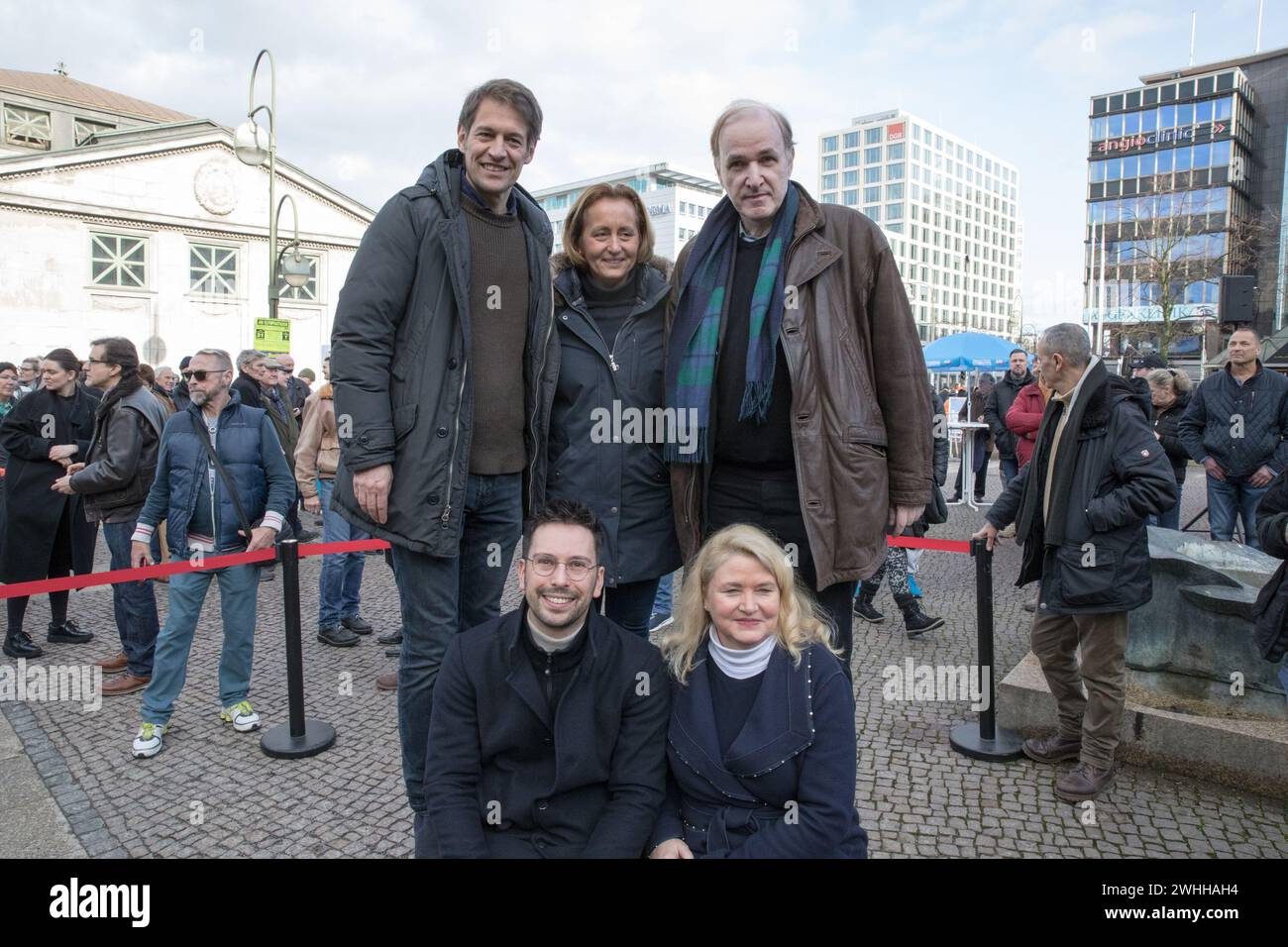 In Berlin at Wittenbergplatz political fervor peaked on February 10