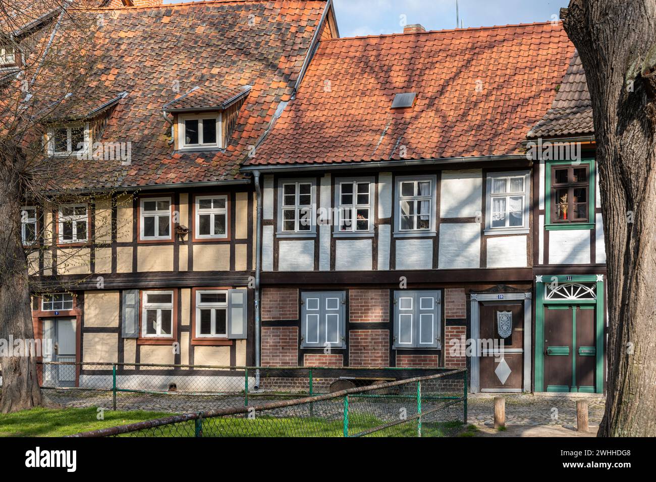 Pictures from Quedlinburg Harz historic old town Stock Photo