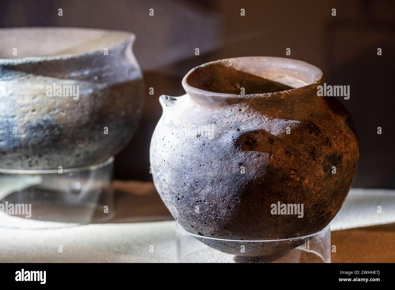 Talaiotic clay pots Stock Photo