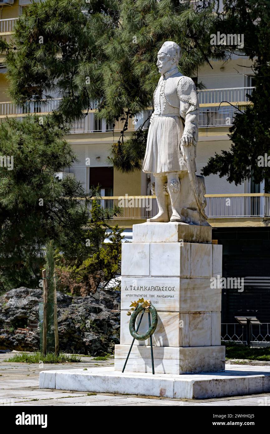 Statue of Dimitrios or Tsamis Karatasos, chieftain and freedom fighter