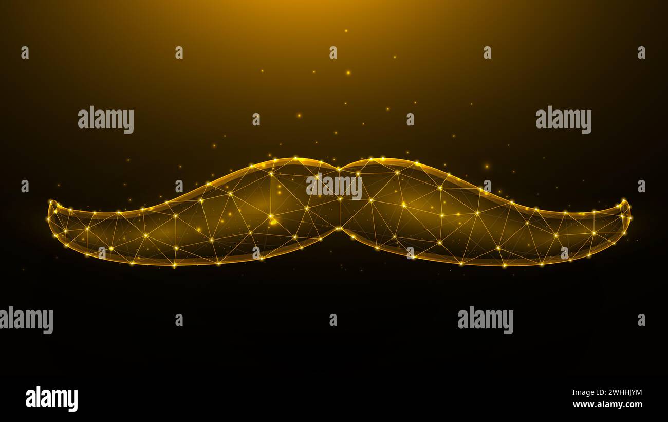 Black mustache illustration hi-res stock photography and images - Alamy