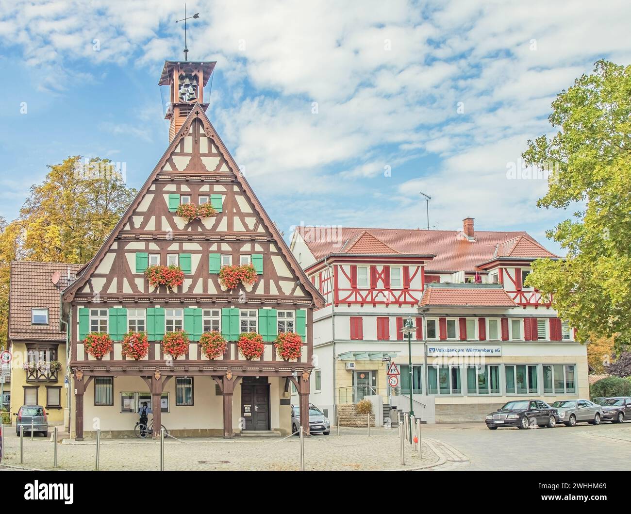 Altes Rathaus StuttgartUhlbach Stock Photo Alamy