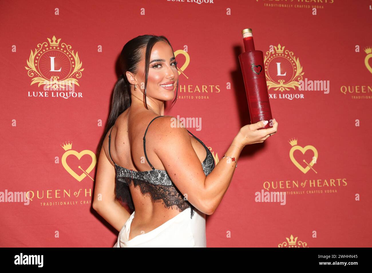 February 10, 2024: KAYLA EATHER attends the 'Queen of Hearts'' Vodka Launch Event at Bedouin Restaurant on February 10, 2024 in Sydney, NSW Australia (Credit Image: © Christopher Khoury/Australian Press Agency via ZUMA Wire) EDITORIAL USAGE ONLY! Not for Commercial USAGE! Stock Photo
