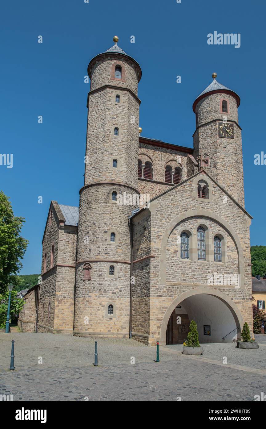 Romanesque collegiate church Stock Photo
