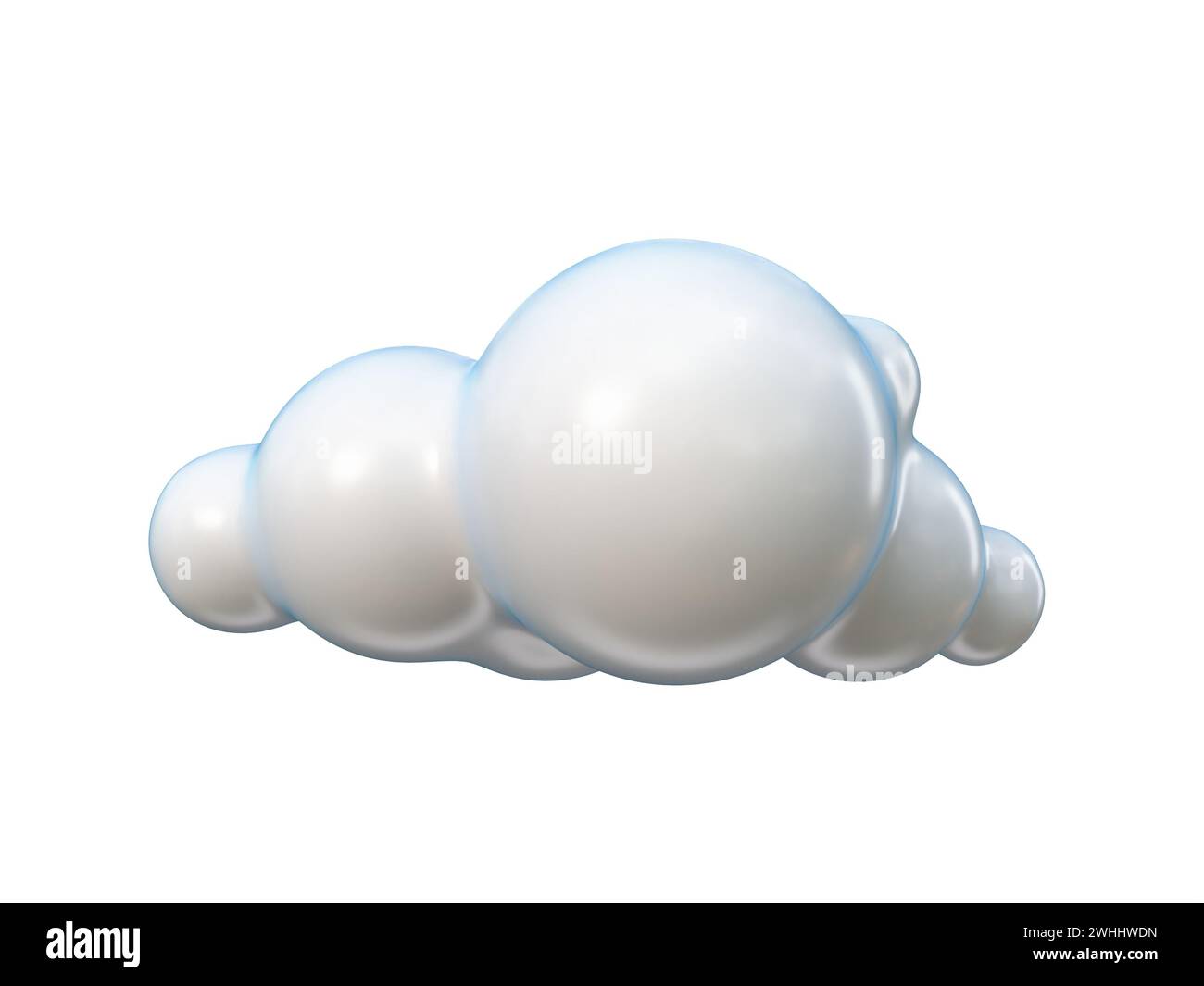 Weather icon Cloud 3D Stock Photo