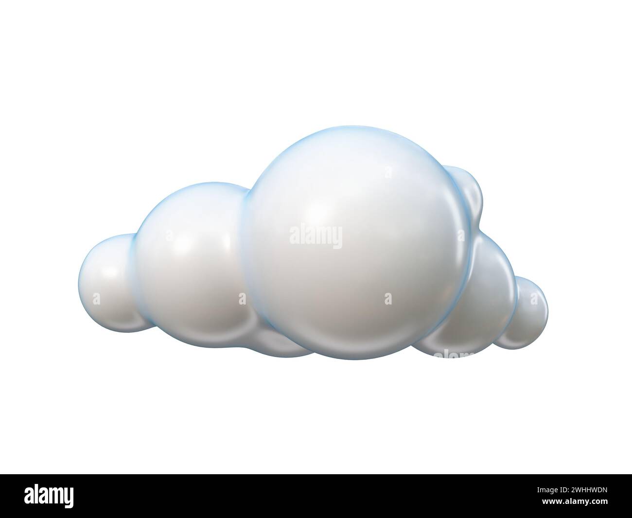 Weather icon Cloud 3D Stock Photo - Alamy