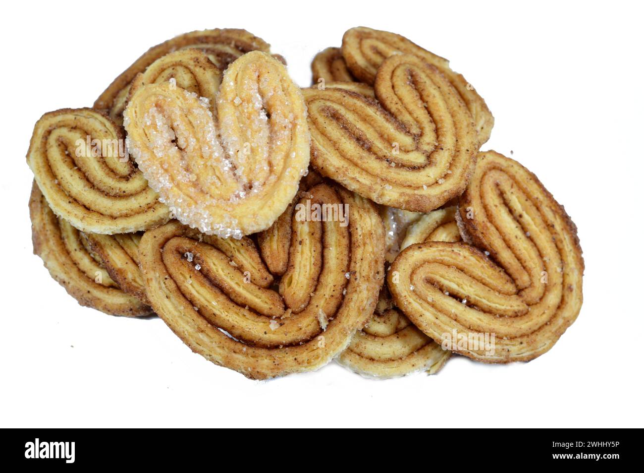 palmier, short for feuille de palmier 'palm tree leaf, French hearts