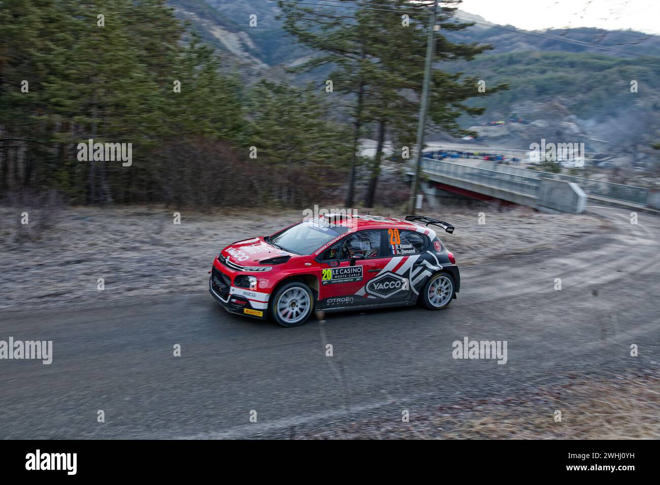 WRC Rally Monte Carlo 2024 Stock Photo