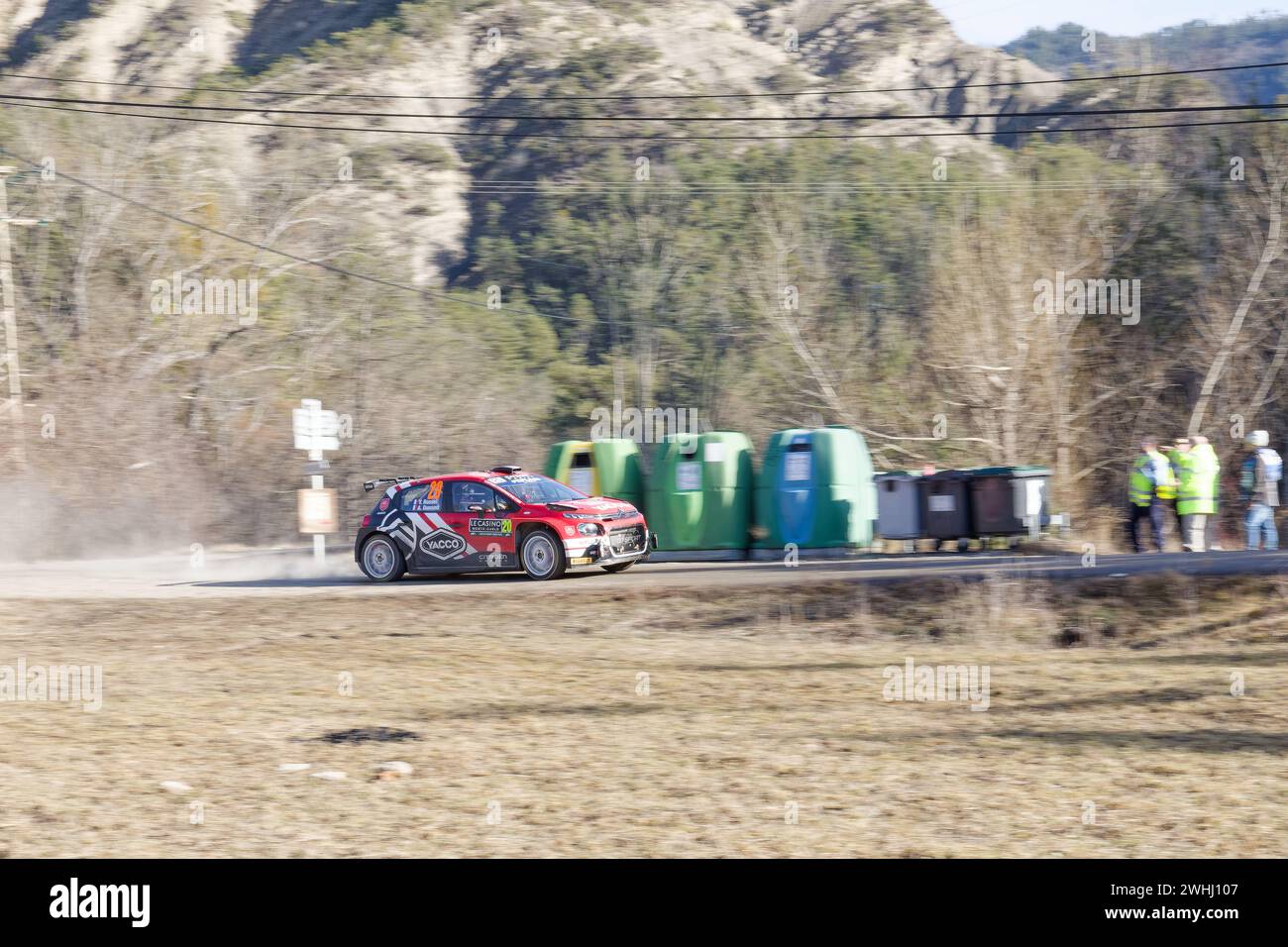 WRC Rally Monte Carlo 2024 Stock Photo