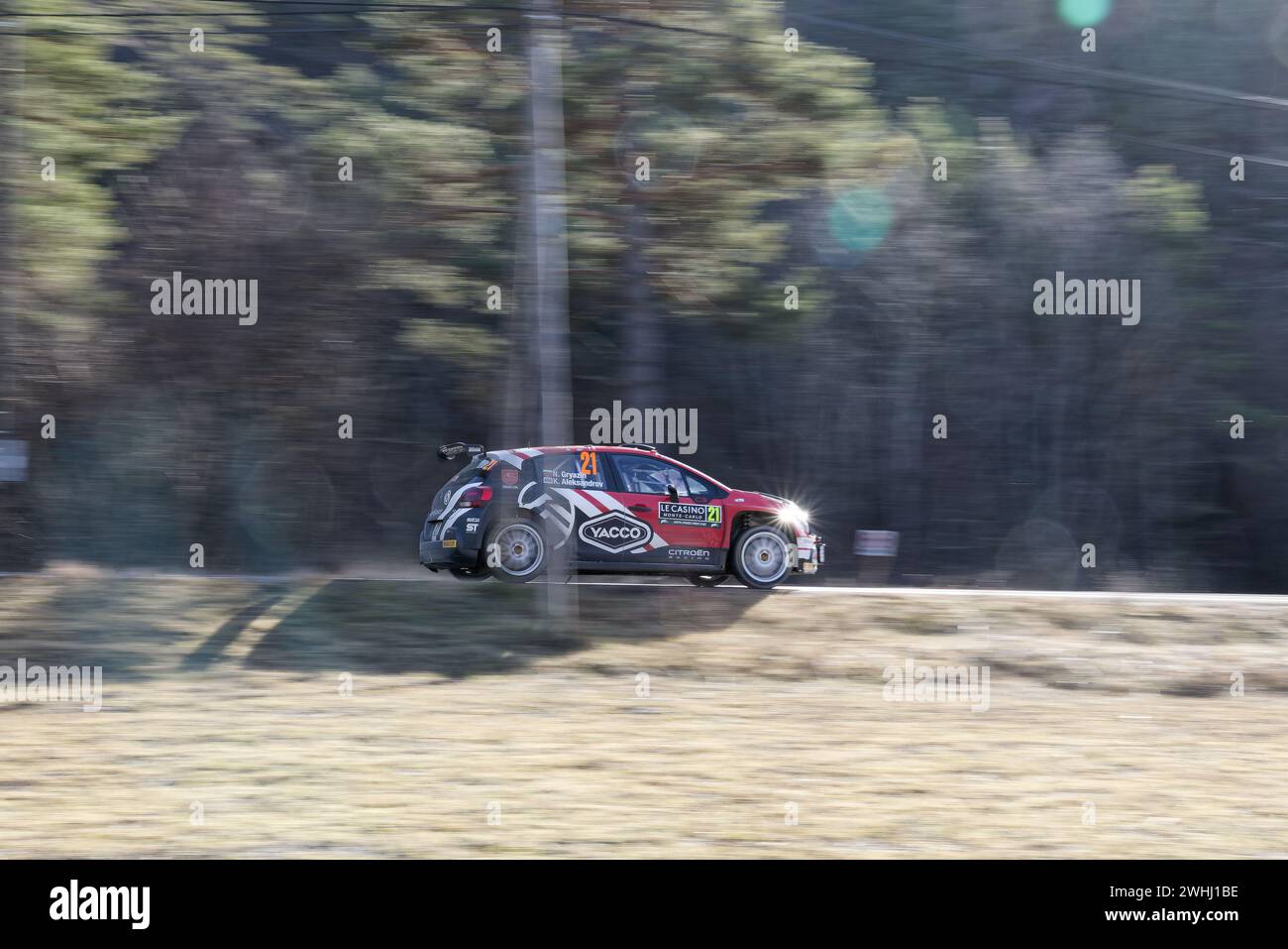 WRC Rally Monte Carlo 2024 Stock Photo