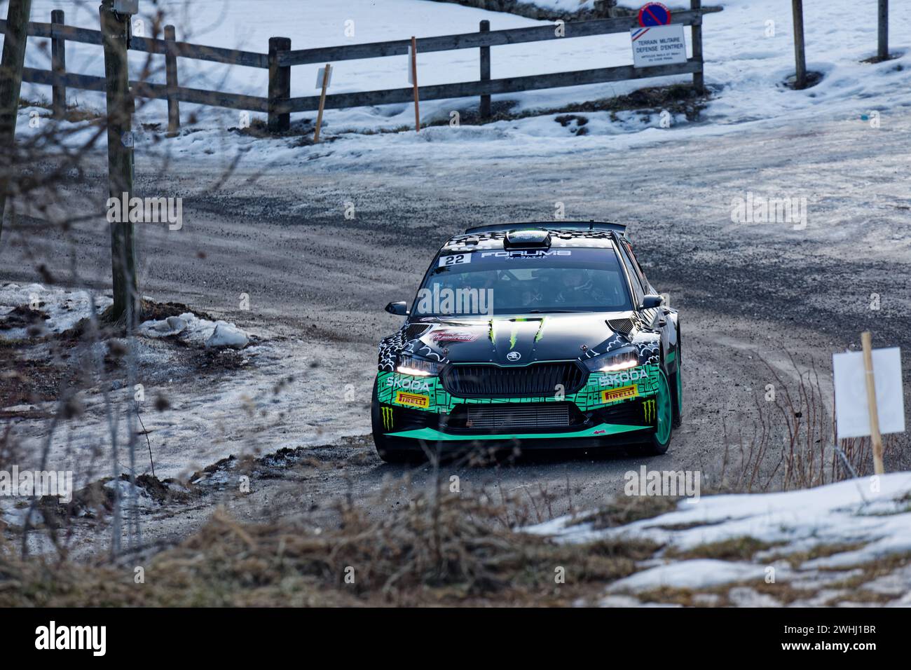 WRC Rally Monte Carlo 2024 Stock Photo