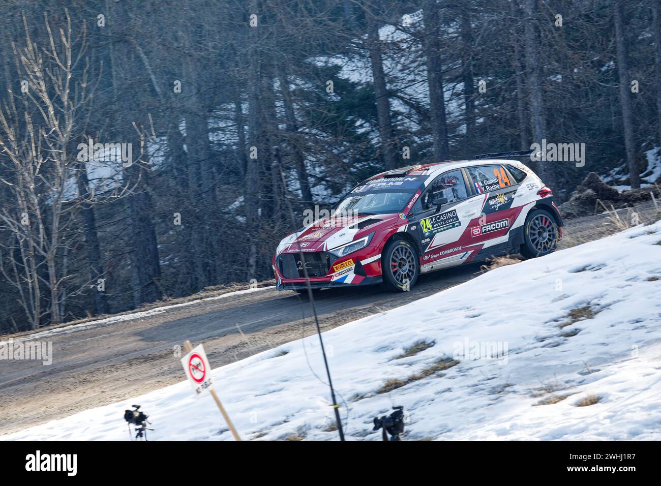 WRC Rally Monte Carlo 2024 Stock Photo