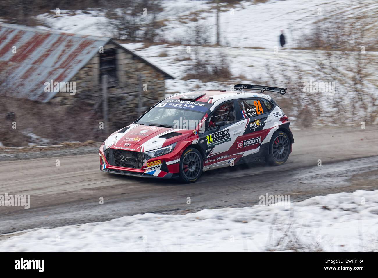 WRC Rally Monte Carlo 2024 Stock Photo