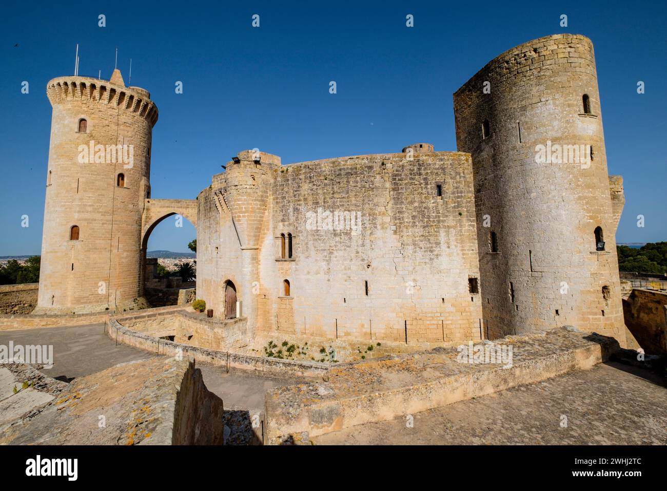 Castillo de Bellver Stock Photo