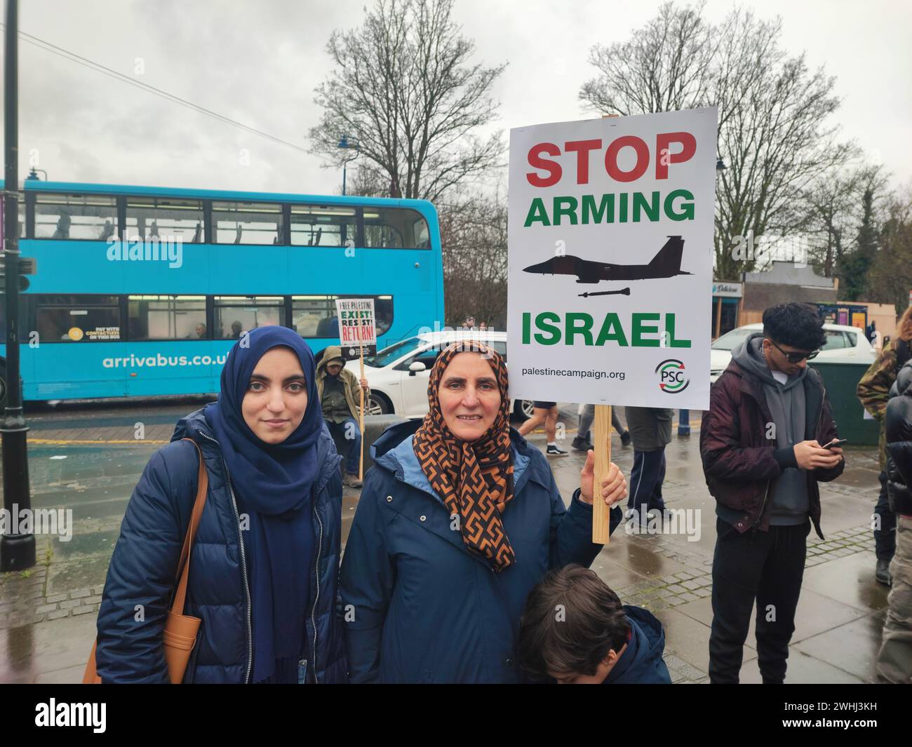 Maidstone Kent UK 10th February 2024 Stop Arming Israel Protest at Country Hall Speaker Jessica leshnikov Stock Photo