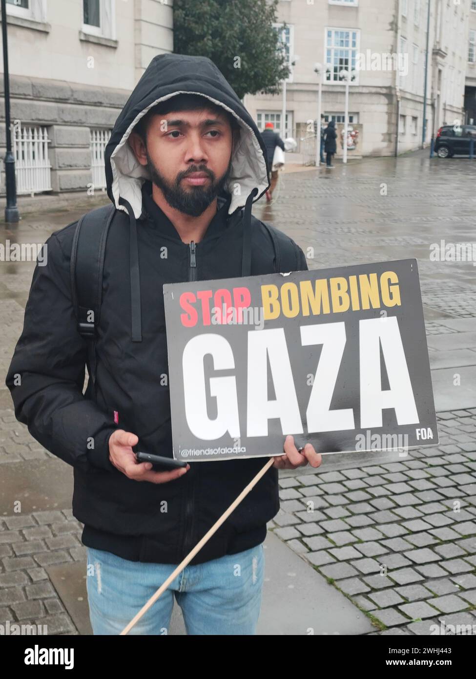 Maidstone Kent UK 10th February 2024 Stop Arming Israel Protest at Country Hall Speaker Jessica leshnikov Stock Photo