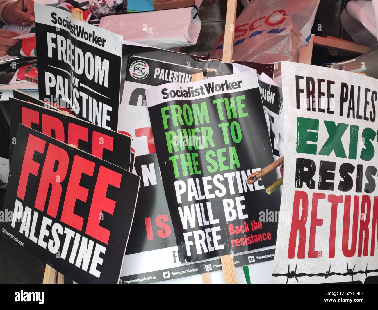 Maidstone Kent UK 10th February 2024 Stop Arming Israel Protest at Country Hall Speaker Jessica leshnikov Stock Photo