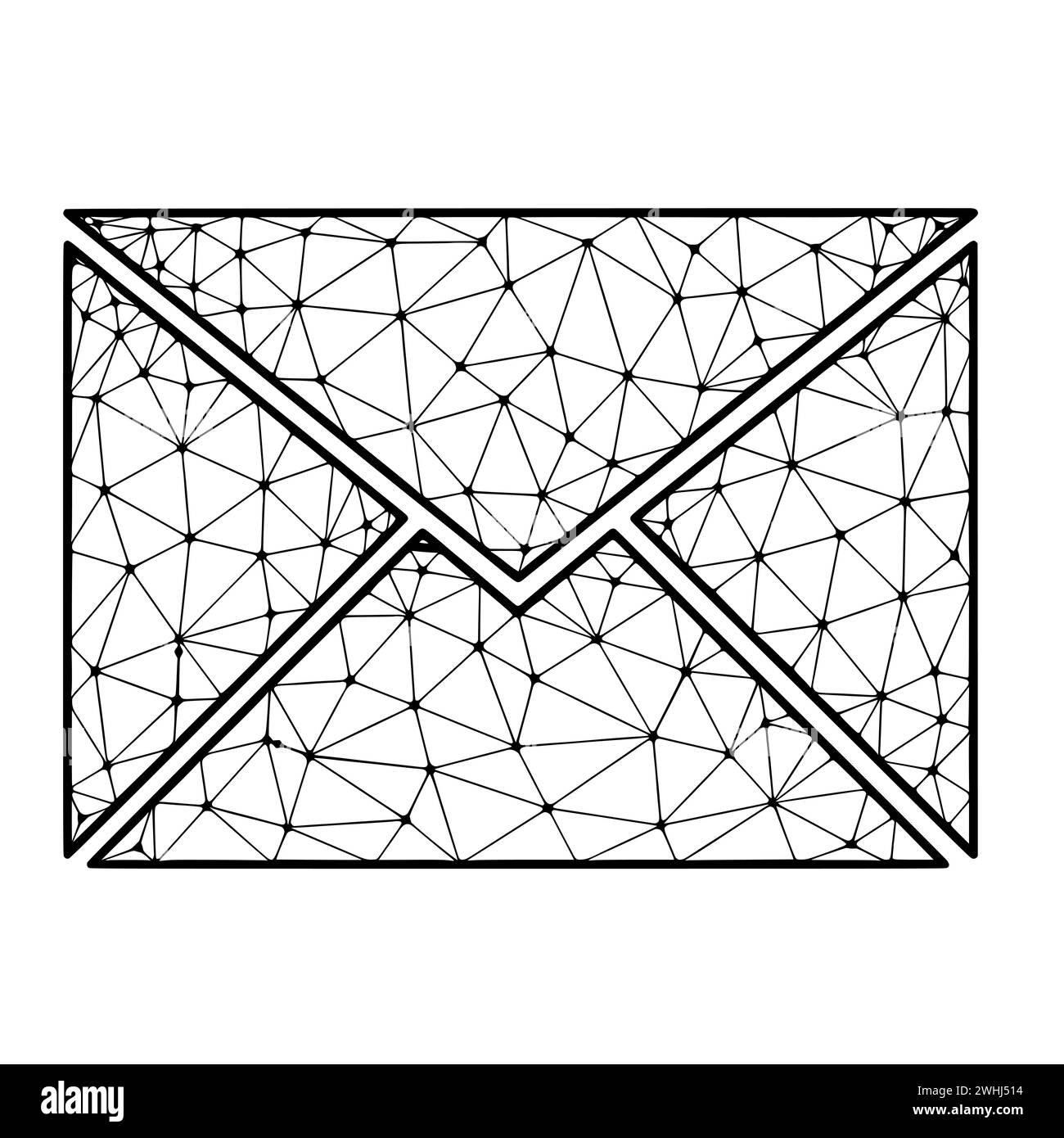 Polygonal envelope hi-res stock photography and images - Alamy