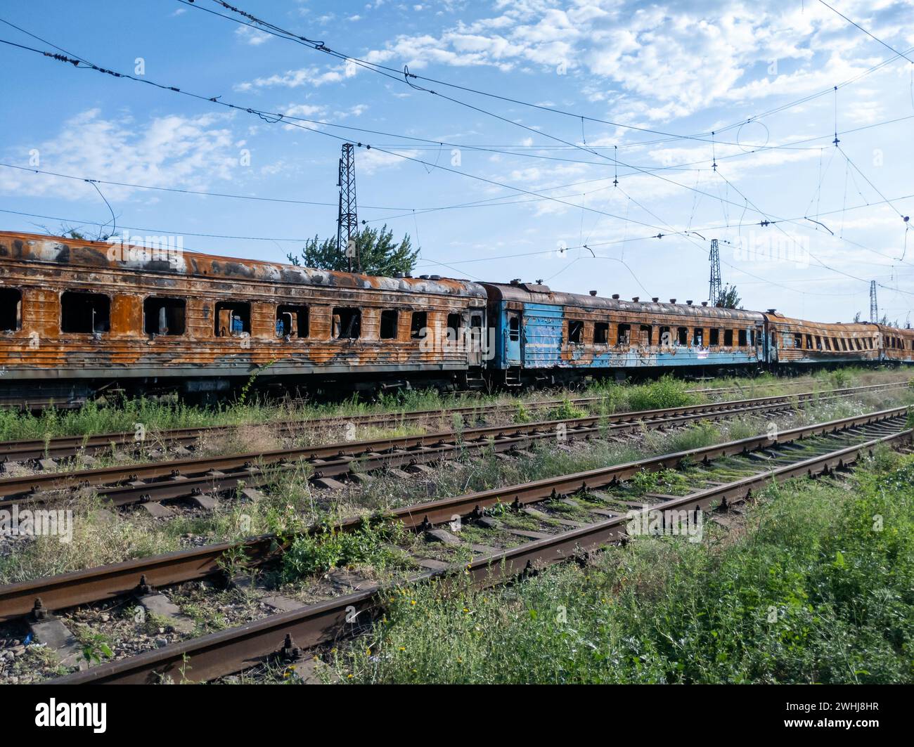 Ukraine war train window hi-res stock photography and images - Alamy