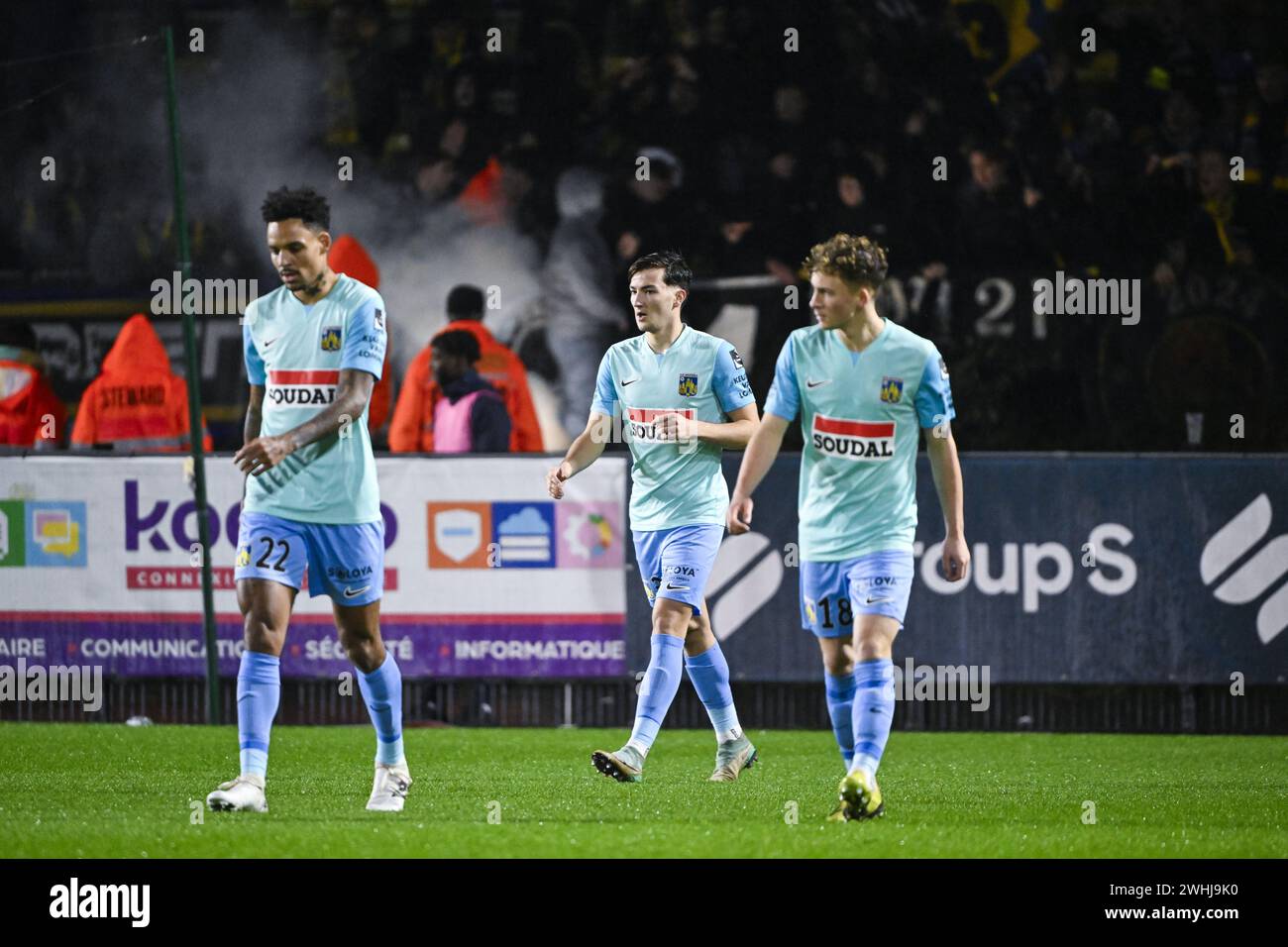 Brussels, Belgium. 10th Feb, 2024. Westerlo's Thomas Van Den Keybus ...