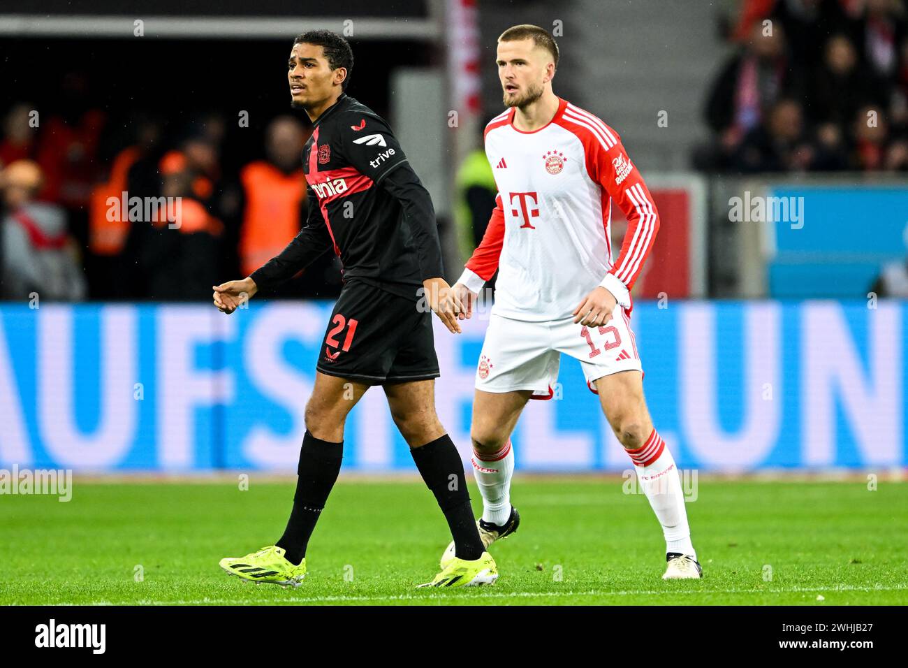 LEVERKUSEN (lr) Amine Adli of Bayer 04 Leverkusen, Eric Dier of FC